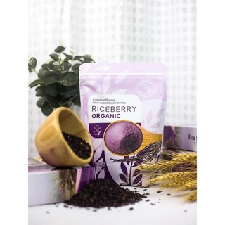 ข้าวกล้องจมูกข้าวไรซ์เบอร์รี่ Riceberry Organic ตราข้าวลุงประโยชน์ชาวนาไทย 500กรัมx2