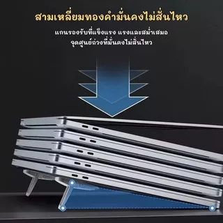 ขาตั้งแล็ปท็อป โน๊ตบุ๊ค พลาสติก พับได้ แถมแผ่นกันลื่น 1 คู่ ช่วยระบายความร้อนได้ดี มีประสิทธิภาพ G0167