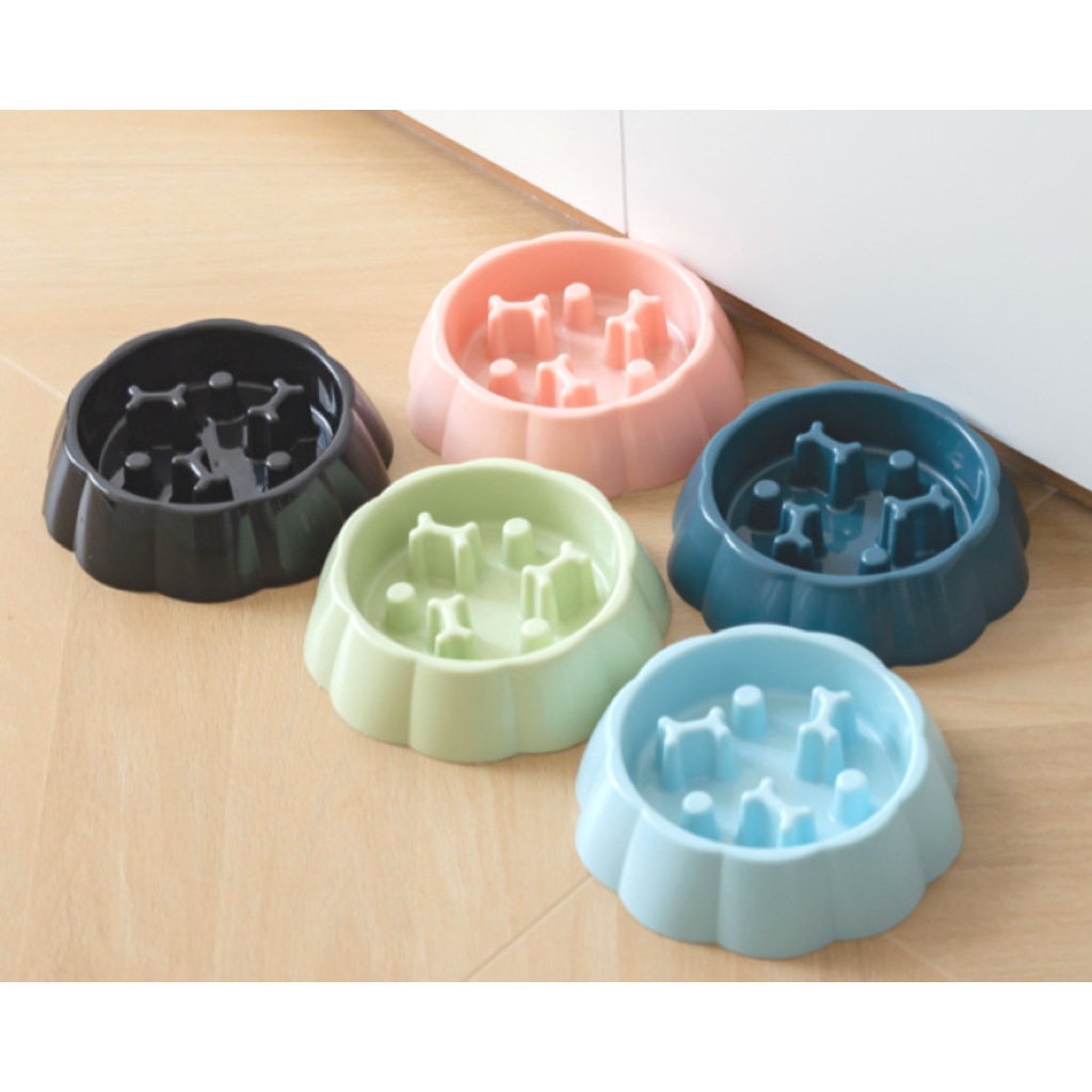 AL-1700 ชามอาหารสัตว์เลี้ยง สุนัข หมา แมว  ช่วยชะลอการกินไว หลายสี วัสดุแข็งแรง ราคาถูก พร้อมส่ง🐱🐶