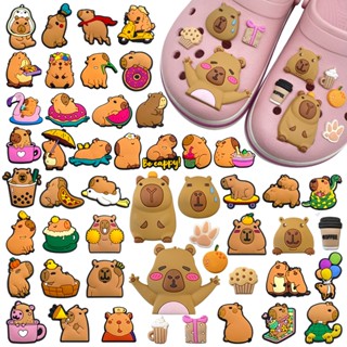 Hot เสน่ห์รองเท้า ดิY คาปิบารา shoe charms สไตล์ การ์ตูน รอง…