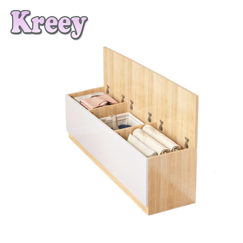 【Kreey】🔥ตู้เก็บของสไตล์นอร์ดิก หลายฟังก์ชั่น ยาว 100 CM และ ตู้ริมหน้าต่างความจุใหญ่ พร้อมบานเปิดแบบยกขึ้น