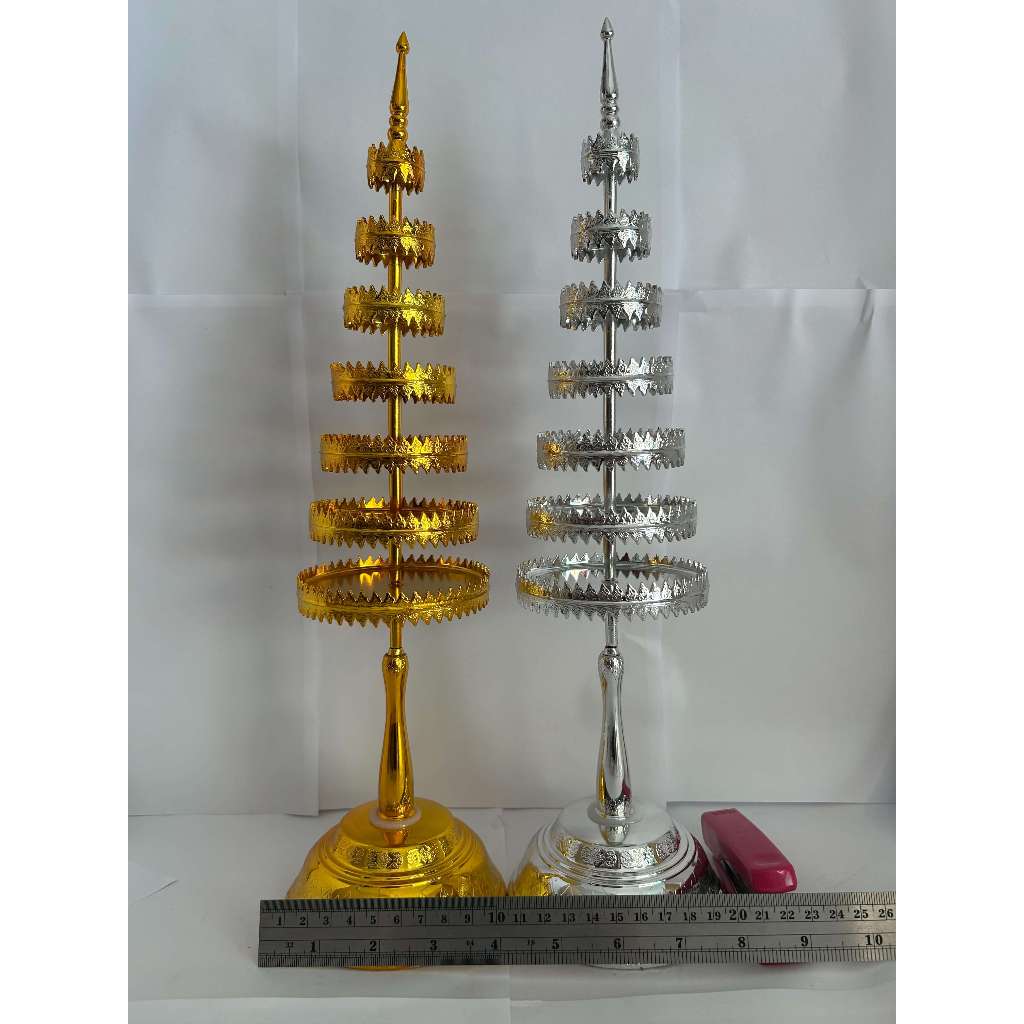 ฉัตรกะไหล่เงิน-ทอง 7 ชั้น รุ่นมงคลสูงศักดิ์ เสริมบารมี เฮงรับทรัพย์ งานละเอียดหรูหรา - รูปที่ 6