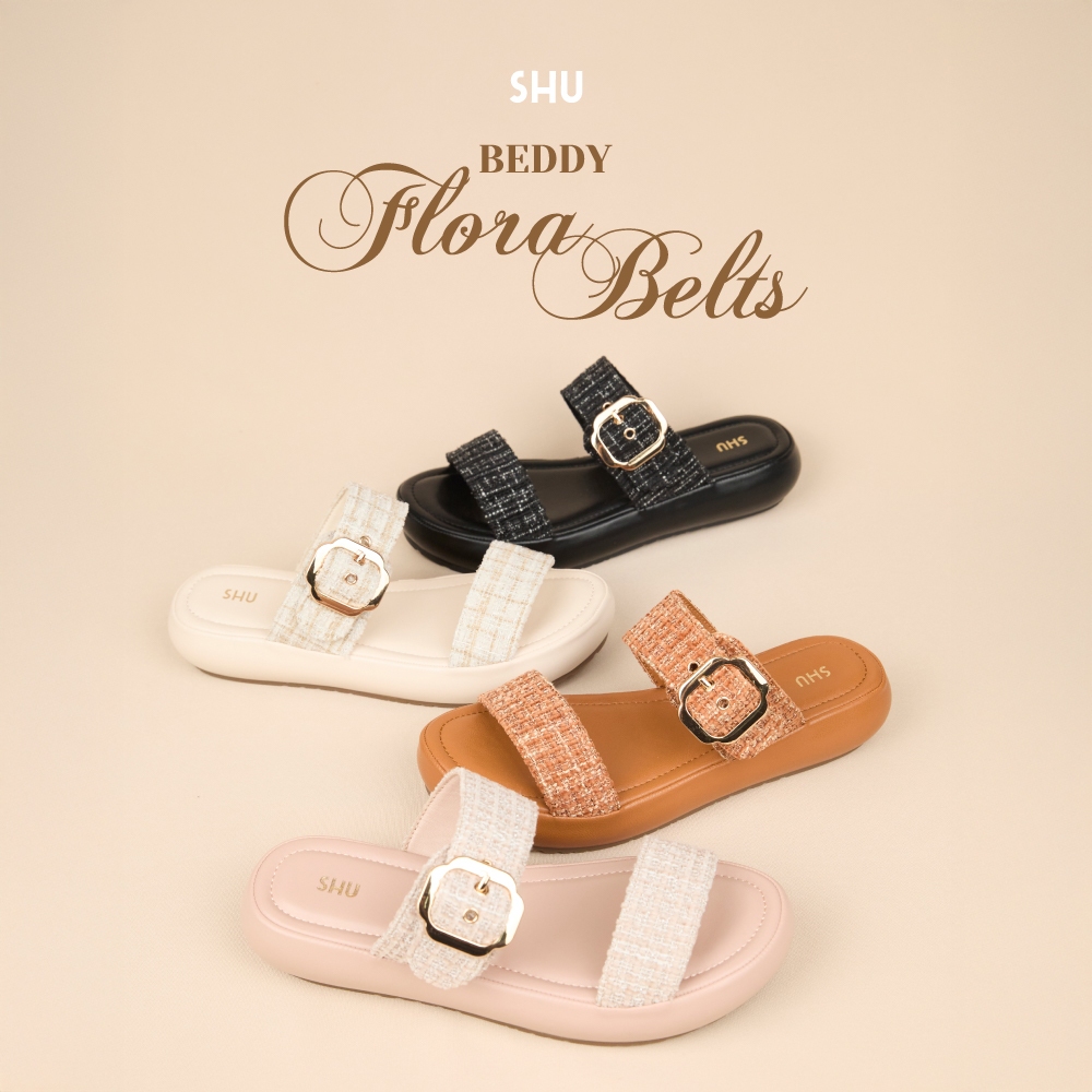 SHU BEDDY 1.5" FLORA BELTS รองเท้าแตะ