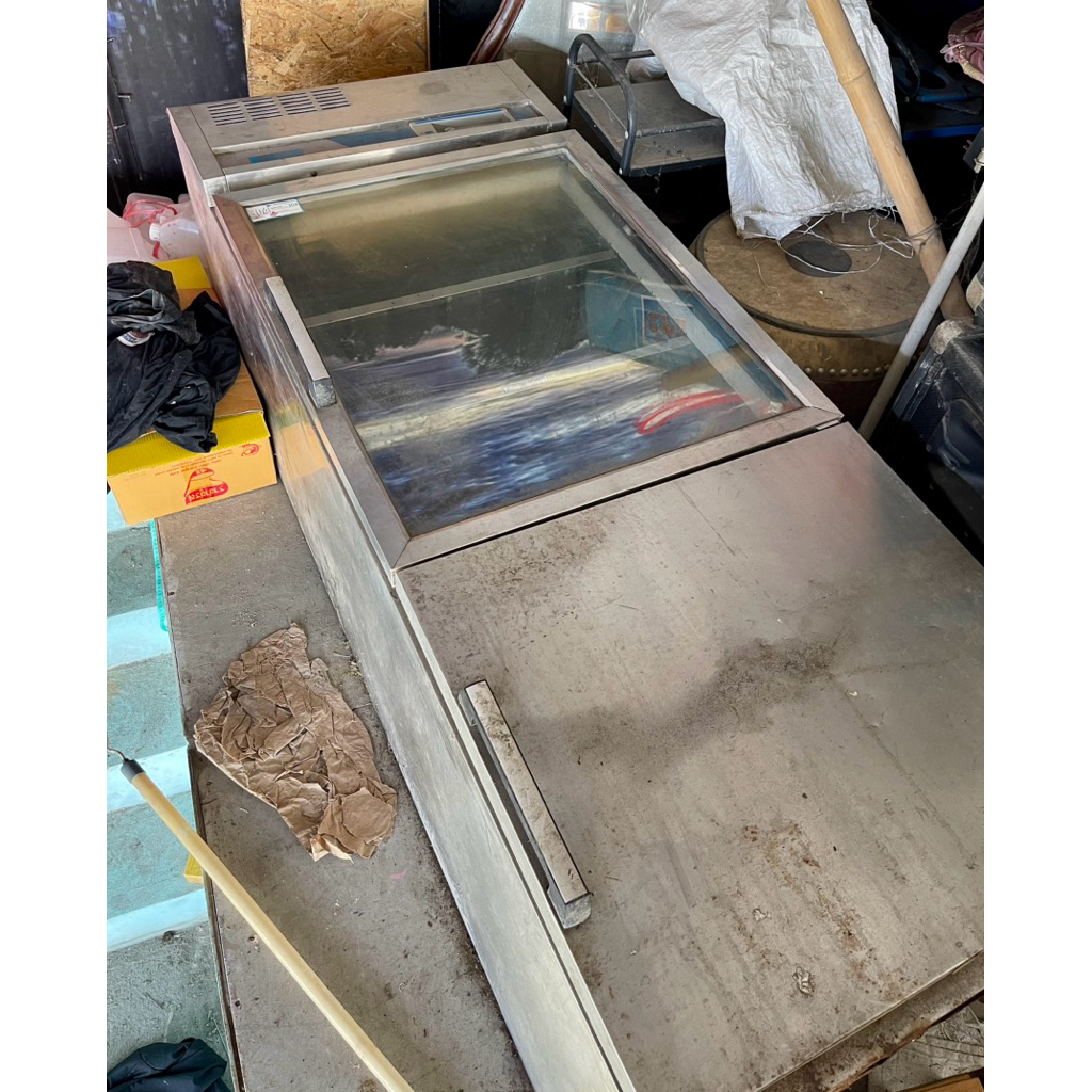 ตู้แช่แข็ง 2ชั้น 2ประตู แบบตั้ง ตู้แช่เย็นและตู้แช่แข็ง มือสอง