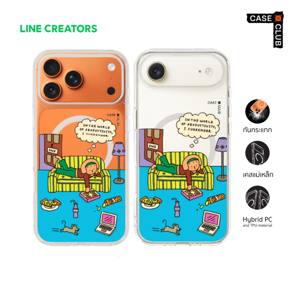 CaseClub เคสไอโฟน เคส แม่เหล็ก ลาย Chonni Living Room สำหรับ i17 Pro Max/i17 Pro/i Air/i17