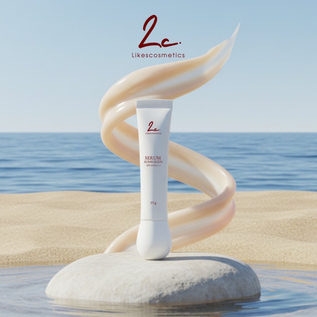 ไลก์ส คอสเมติก Serum Sunscreen SPF 50 PA+++กันแดดเนื้อเซรั่ม บางเบาขั้นสุด ปกป้อง 98% ไม่กลัวแดด