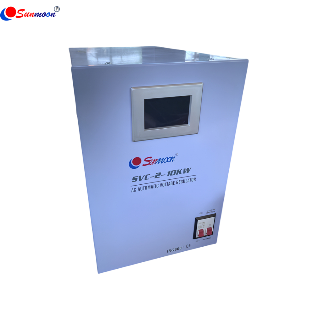 SUNMOON SVC2 10KW/10000W/45A เครื่องปรับแรงดันไฟฟ้าอัตโนมัติ กันไฟตกไฟเกิน ปรับแรงดันไฟฟ้า
