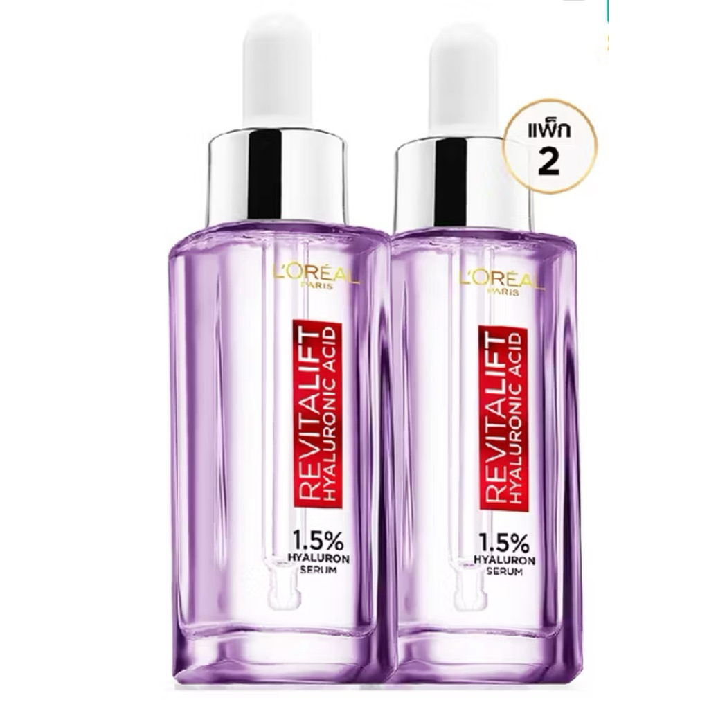 ลอรีอัล ไฮยาลูรอนเซรั่ม 30มลX2 LOREAL HYALURON SERUM 30MLX2