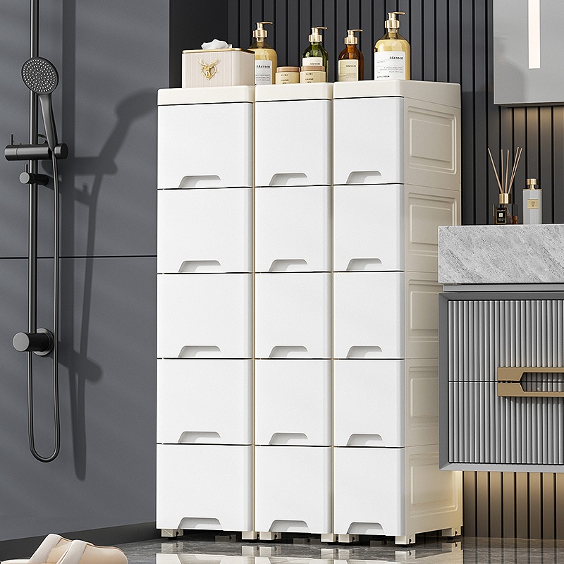 MYHOT ตู้ลิ้นชักพลาสติกลิ้นชักใส่เสื้อผ้า 3/4/5/6/7ชั้น ตู้ลิ้นชักเก็บของที่เรียบง่ายและมีประโยชน์