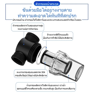 กระบอกกรองน้ำไข่หนอน และสิ่งสกปรก องค์ประกอบตัวกรองสแตนเลส ถอดออกได้เพื่อทำความสะอาด【100 mesh】4หุน 6หุน 1นิ้ว