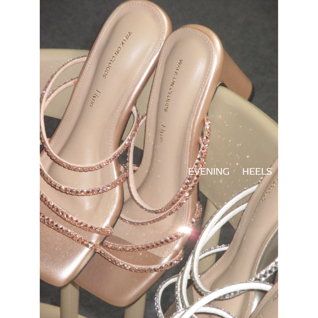 [พร้อมส่ง / ส่งด่วน] Flynn – Evening Heels รองเท้าส้นสูง สายเพชร สูง2.5นิ้ว รองเท้าออกงาน ราคา ถูกที่สุด ดีลบีเคเค แกลเลอรีภาพที่ 6