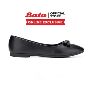Online Exclusive Bata บาจา รองเท้าแบบสวม ส้นแบน สำหรับผู้หญิง สีดำ 5316273 สีชมพู 5315273