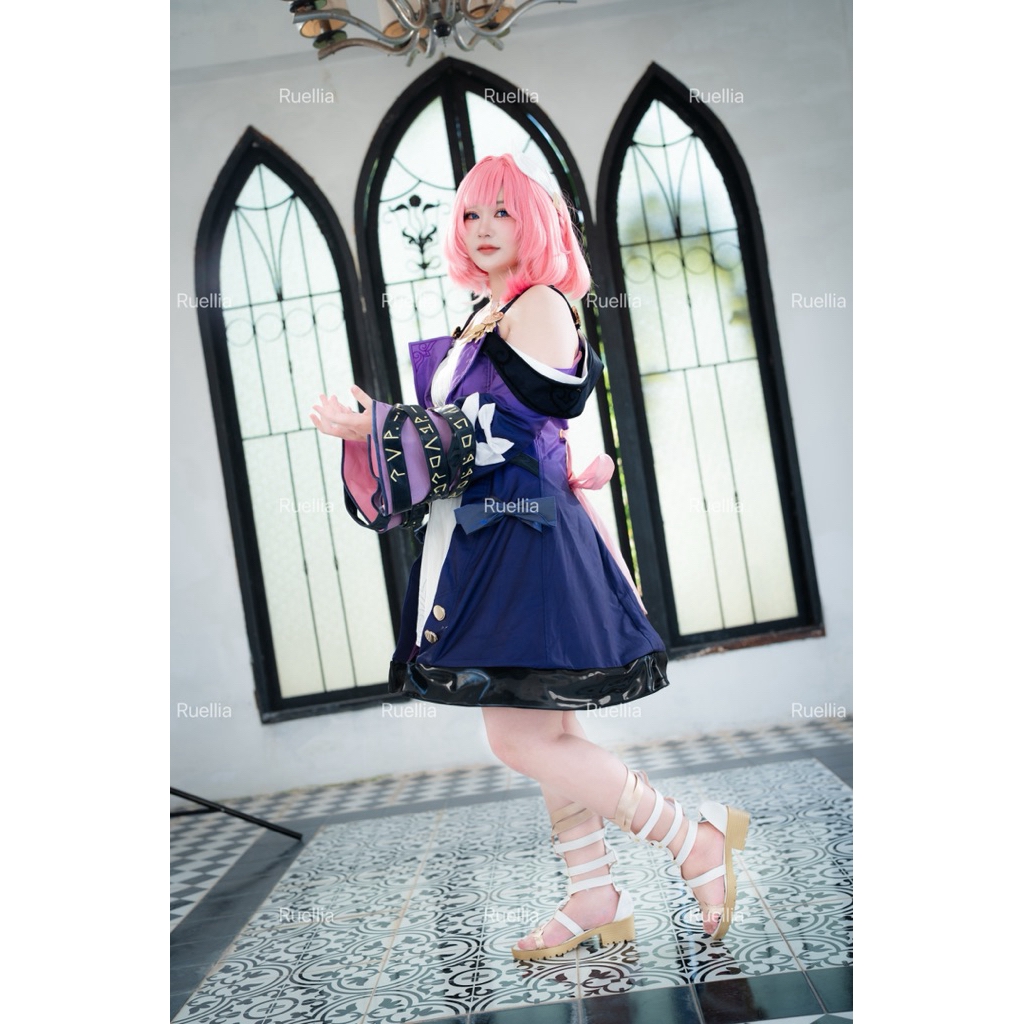 ✨ [พร้อมคอสครบเซ็ต] ชุดคอสเพลย์ Cyrene Honkai Star Rail (HSR) ไซส์ L พร้อม วิก + รองเท้า ✨