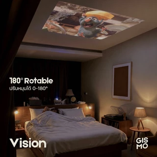 [24HR ส่งทันที] GISMO📍 Vision 4K Projector โปรเจคเตอร์ ความสว่างสูง 450 ANSI Built-In Andriod 9.0 HI-FI 5W
