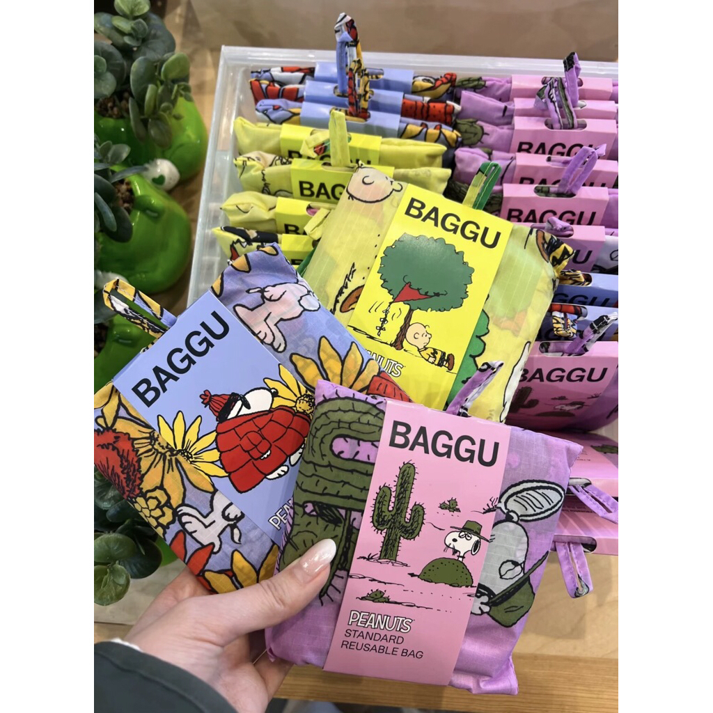 [พร้อมส่ง🇹🇭] ถุงผ้าพับได้ Baggu x Hello Kitty มีหลายแบบให้เลือก