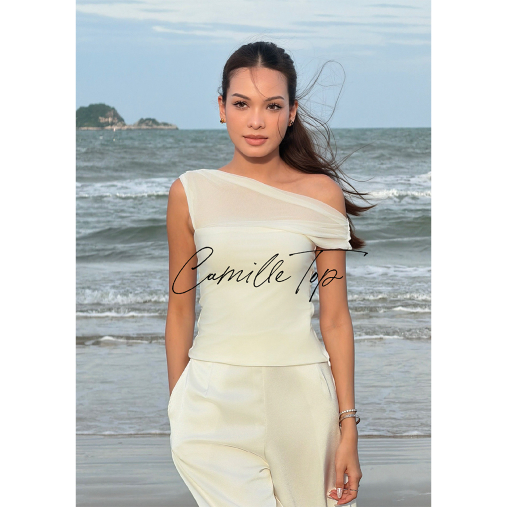 SEASON STUDIO - CAMILLE TOP / เสื้อไหล่ปาด ทรงสวย ใส่ได้หลายแบบ