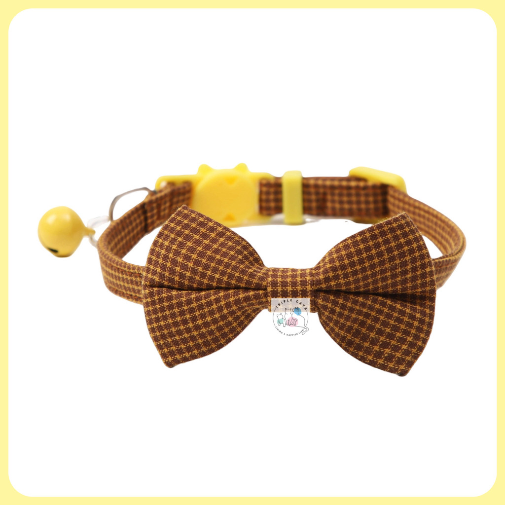 ปลอกคอแมวพร้อมโบว์ ปลอกคอนิรภัย ปลอกคอนิรภัยสัตว์เลี้ยง ปลอกคอนิรภัยแมว - รูปที่ 5