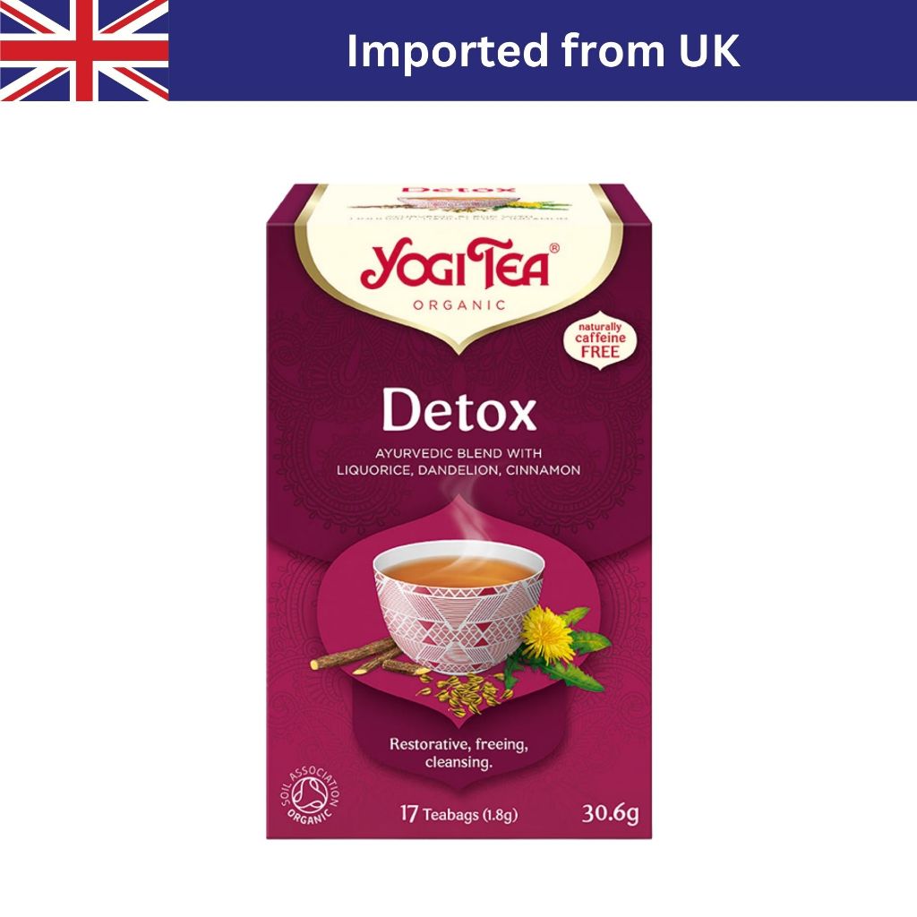 Yogi Tea Organic Detox (Liquorice, Dandelion & Cinnamon) (17 Bags/ 30g) ชาซอง ชาออร์แกนิก