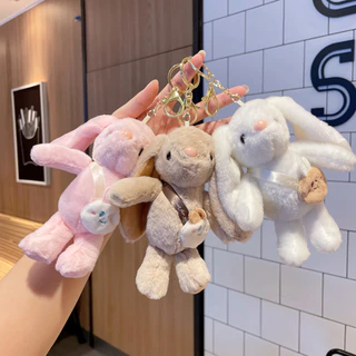 พวงกุญแจกระต่ายน่ารัก พวงกุญแจตุ๊กตาห้อยกระเป๋า พวงกุญแจตุ๊กตาขนนุ่ม พวงกุญแจของขวัญ ของชำร่วย