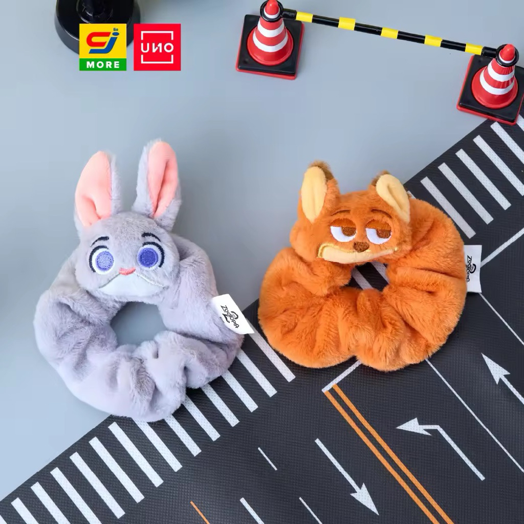 UNO ยางรัดผมโดนัท 2 ชิ้น Zootopia ลิขสิทธิ์แท้