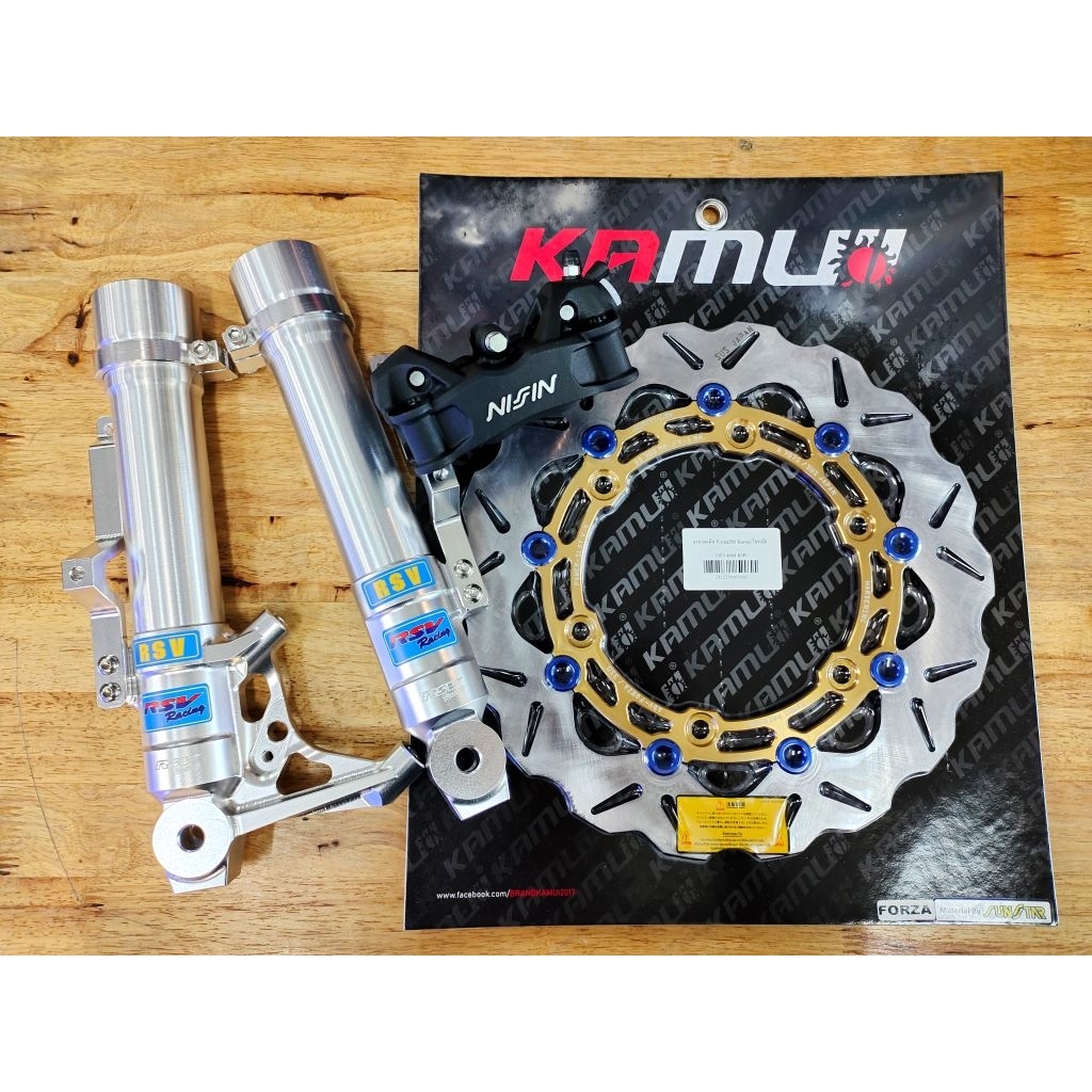 ชุดเบรค Forza350 กระบอกโช๊คrsv - จานเบรค300 มิล - ปั้มCBR500