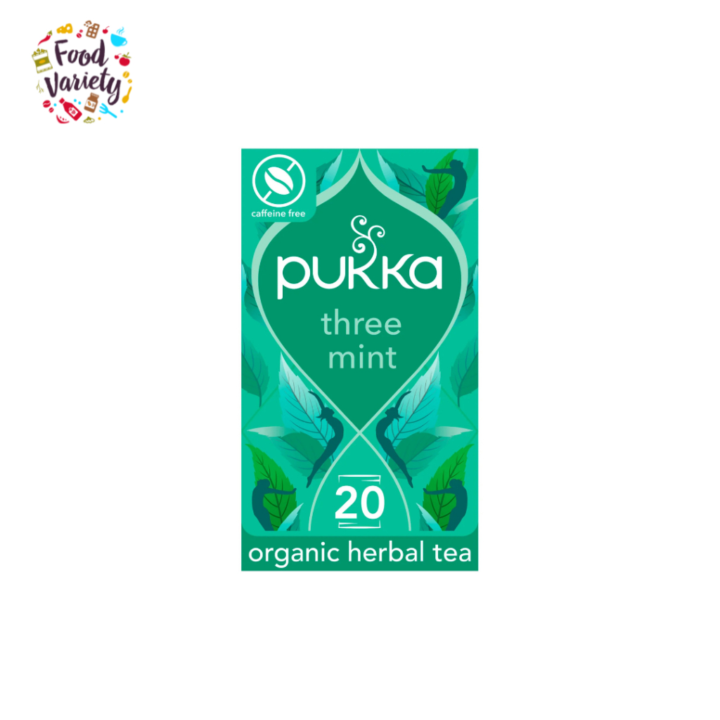 Pukka Three Mint Herbal Tea 20pcs 32g พุกก้า ชาสมุนไพรสามมิ้นต์ 20 ซอง 32 กรัม