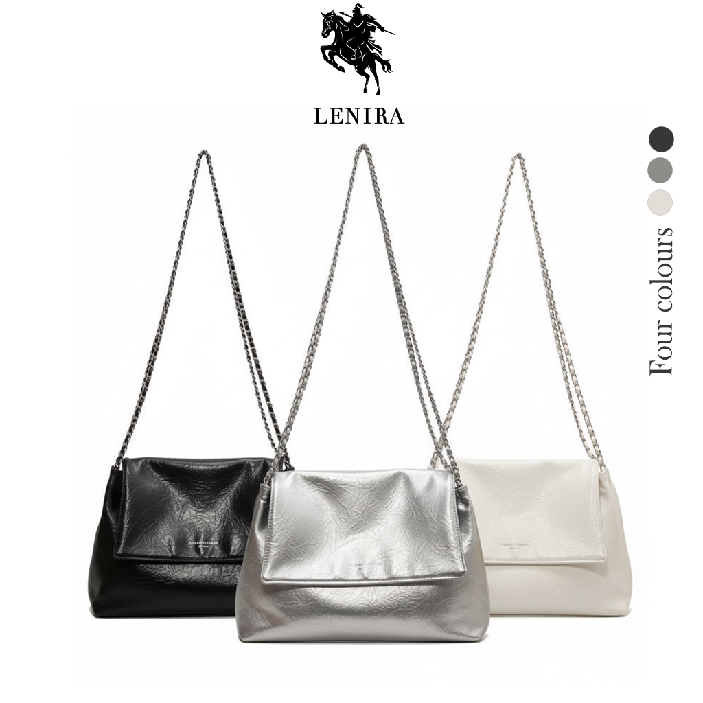 Lenira(B2038) กระเป๋าสะพายไหล่ใบใหญ่ FASHION&BAGS