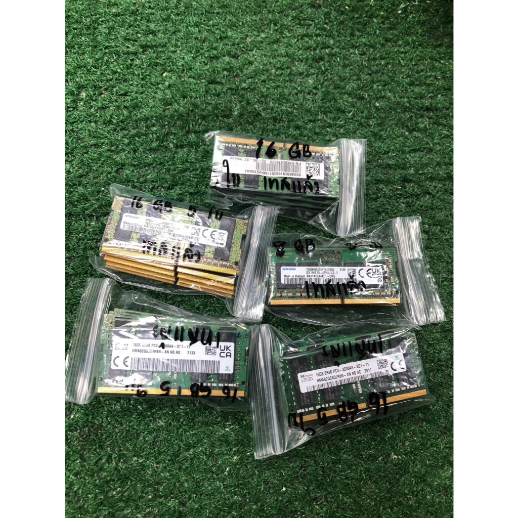 RAM 16GB NOTEBOOK DDR4 BUS3200,2666 มือสอง "SAMSUNG / คละยี่ห้อ(ไม่รับระบุยี่ห้อทุกกรณี)"