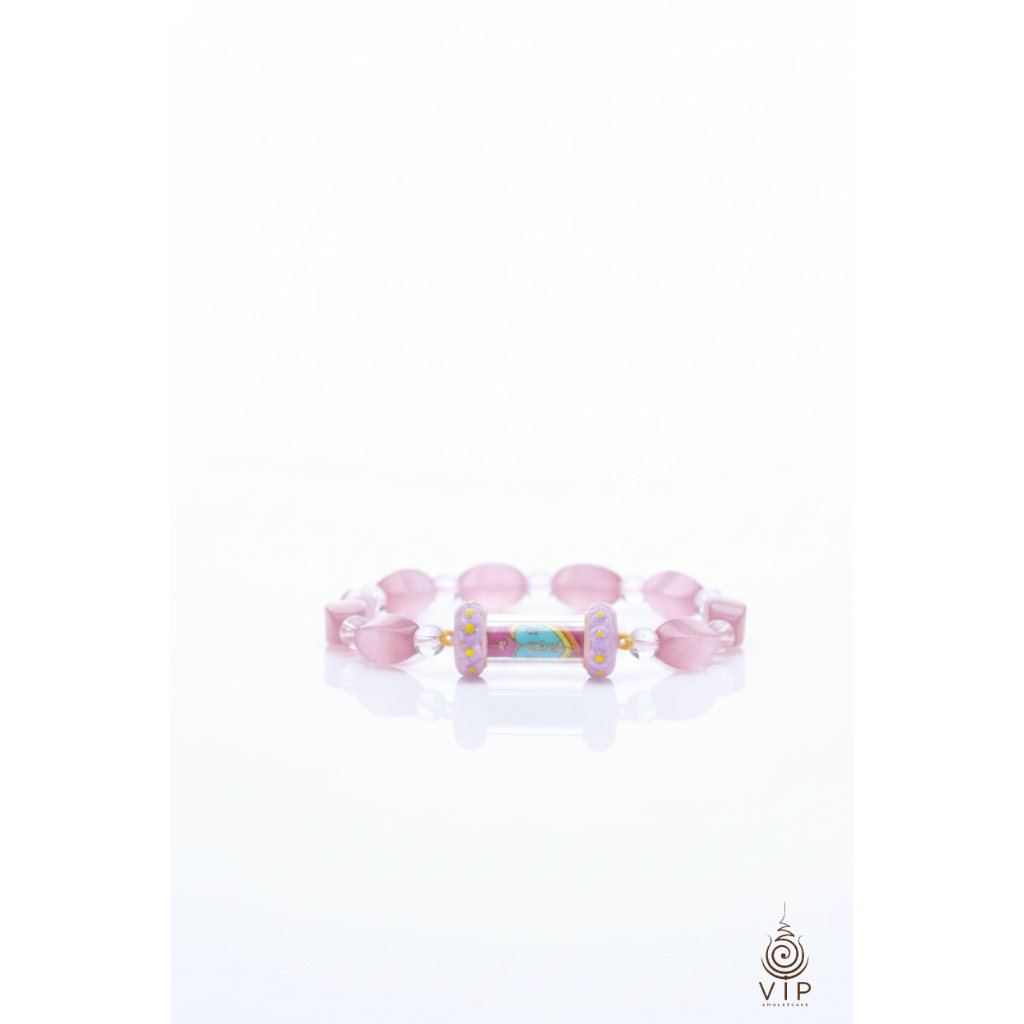 กำไลนะหลงไหล  ครูบาเทวฤทธิ์ วัดป่ามะพร้าว Nalonglai Bracelet Amulet |(หนา 2 เท่า)