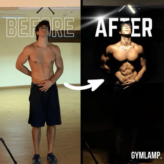 GYMLAMP ไฟฉาย LED 7 เกียร์ ปรับแสงได้ พับเก็บได้ แม่เหล็กแรงสูง ตะขอแขวนอเนกประสงค์ สำหรับยิม ไฟฉุกเฉิน
