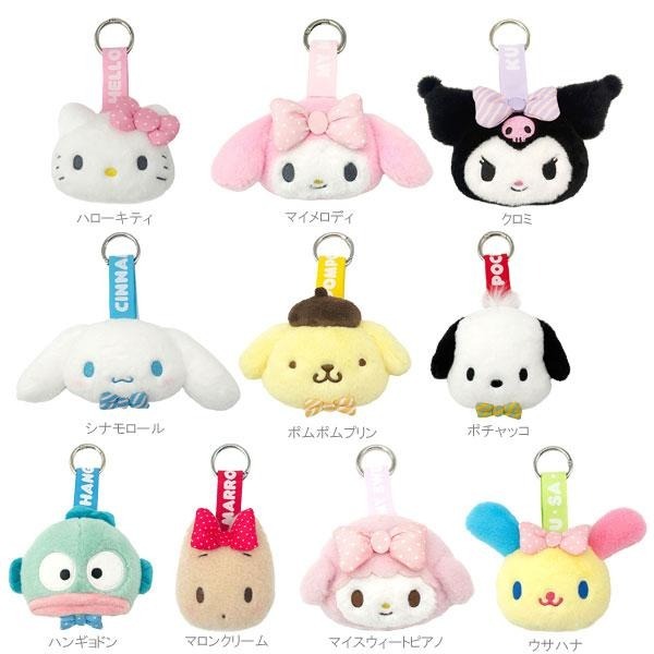 พวงตุ๊กตา facetag mx sanrio กว้างประมาณ 11.5 ซม. x ลึก 5.5 ซม. x สูง 7 ซม. นำเข้าจากญี่ปุ่น