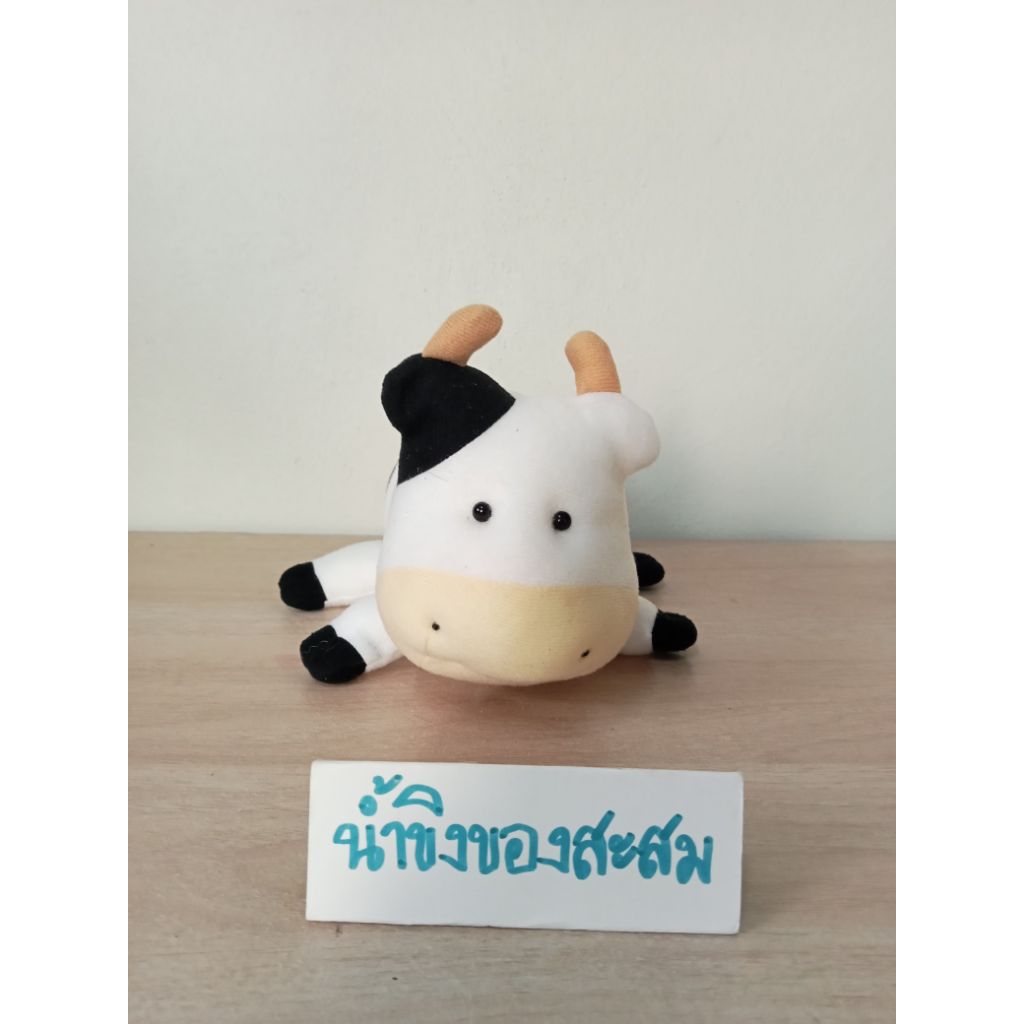 ตุ๊กตาวัว พรีเมี่ยม ฟาร์มโชคชัย@FARM CHOKCHAI@ขนาด : 7 นิ้ว***สินค้ามือสองอาจมีตำหนิ หรือรอยเปื้อนบ้