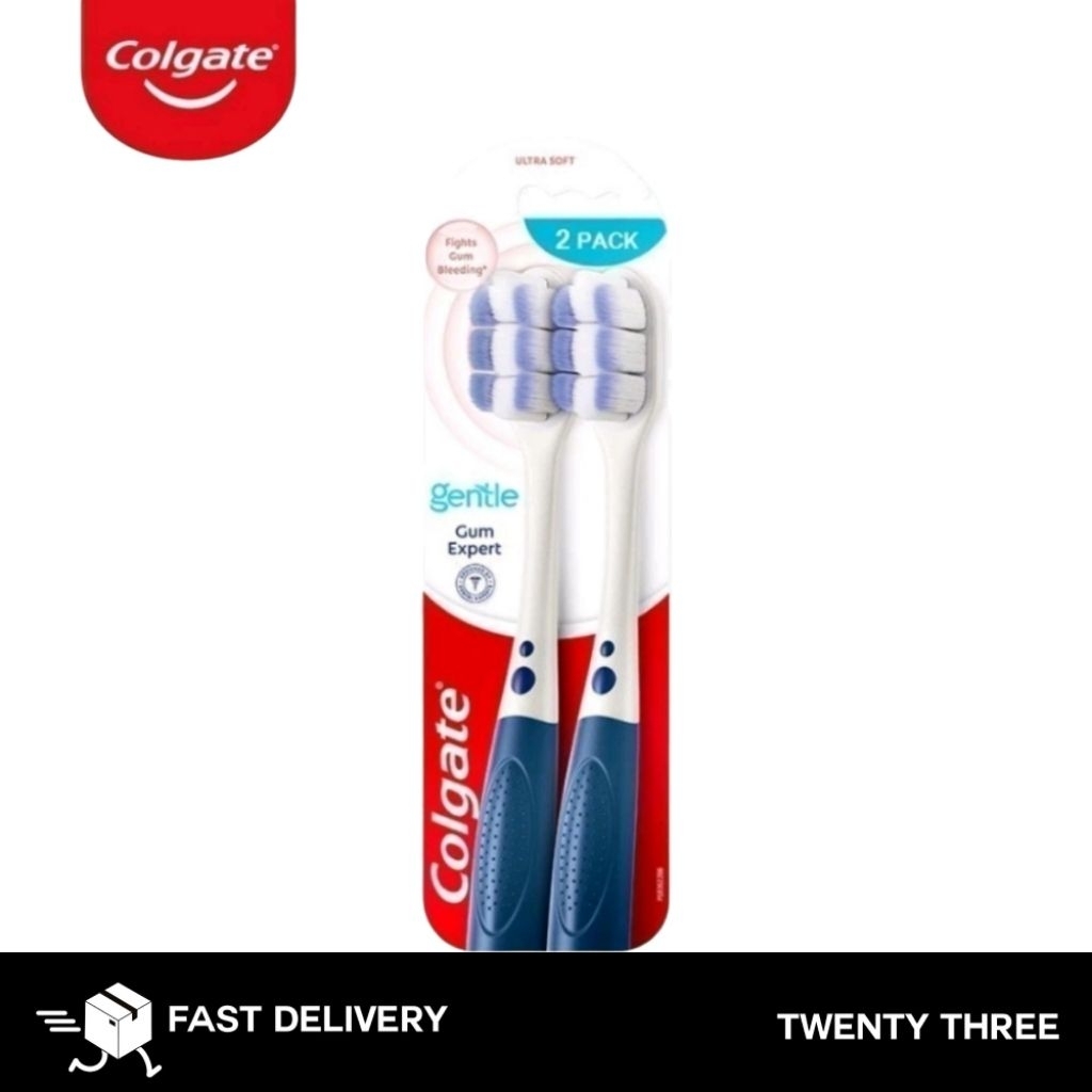 Colgate Gentle Gum Expert Toothbrush แปรงสีฟัน คอลเกต เจนเทิล กัมเอ็กซ์ เปิร์ต แปรงคอลเกต แปรงแพ็คคู่