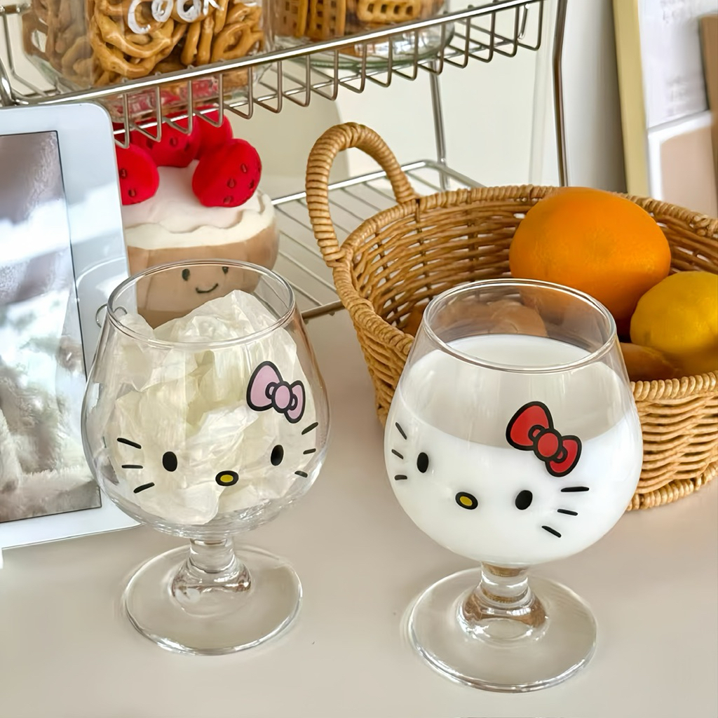 แก้วน้ำ Hello Kitty คุณภาพดี ความจุขนาดใหญ่ เหมาะสำหรับใช้ในบ้าน ผู้หญิง แก้วกาแฟ แก้วนม/น้ำผลไม้ พร้อมส่ง