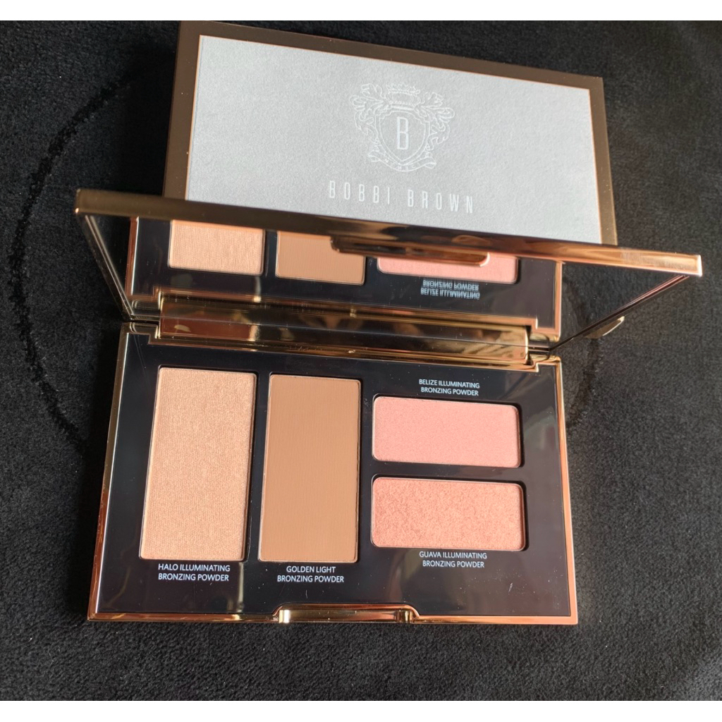 Bobbi Brown Highlight & Bronzing Powder Palette # Take It To Glow ไซส์จริง