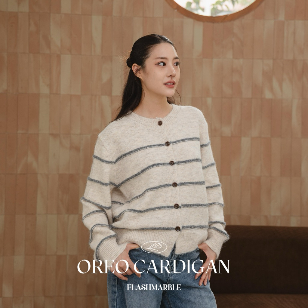 FLASHMARBLE - OREO CARDIGAN