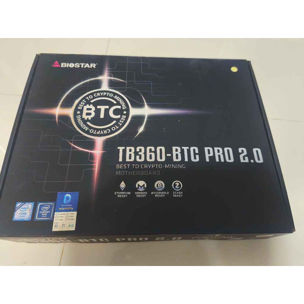 ⛏️ [มือสอง] Mainboard BIOSTAR TB360-BTC PRO 2.0 (12 VGA Slot) | เมนบอร์ดขุด Bitcoin/Crypto | LGA 115
