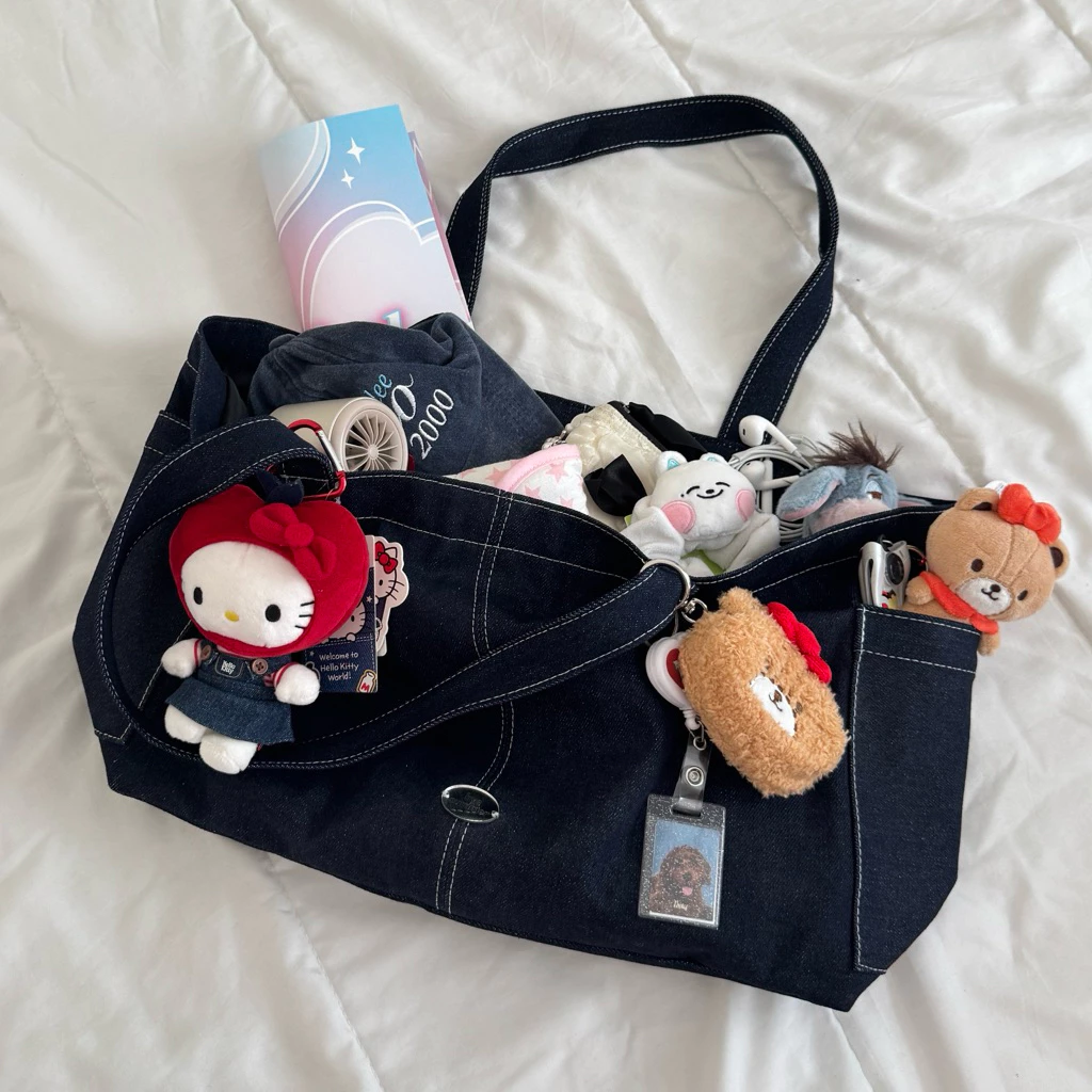 july bag - hyesummer.r กระเป๋าผ้าแคนวาสใส่ ipad macbook ได้
