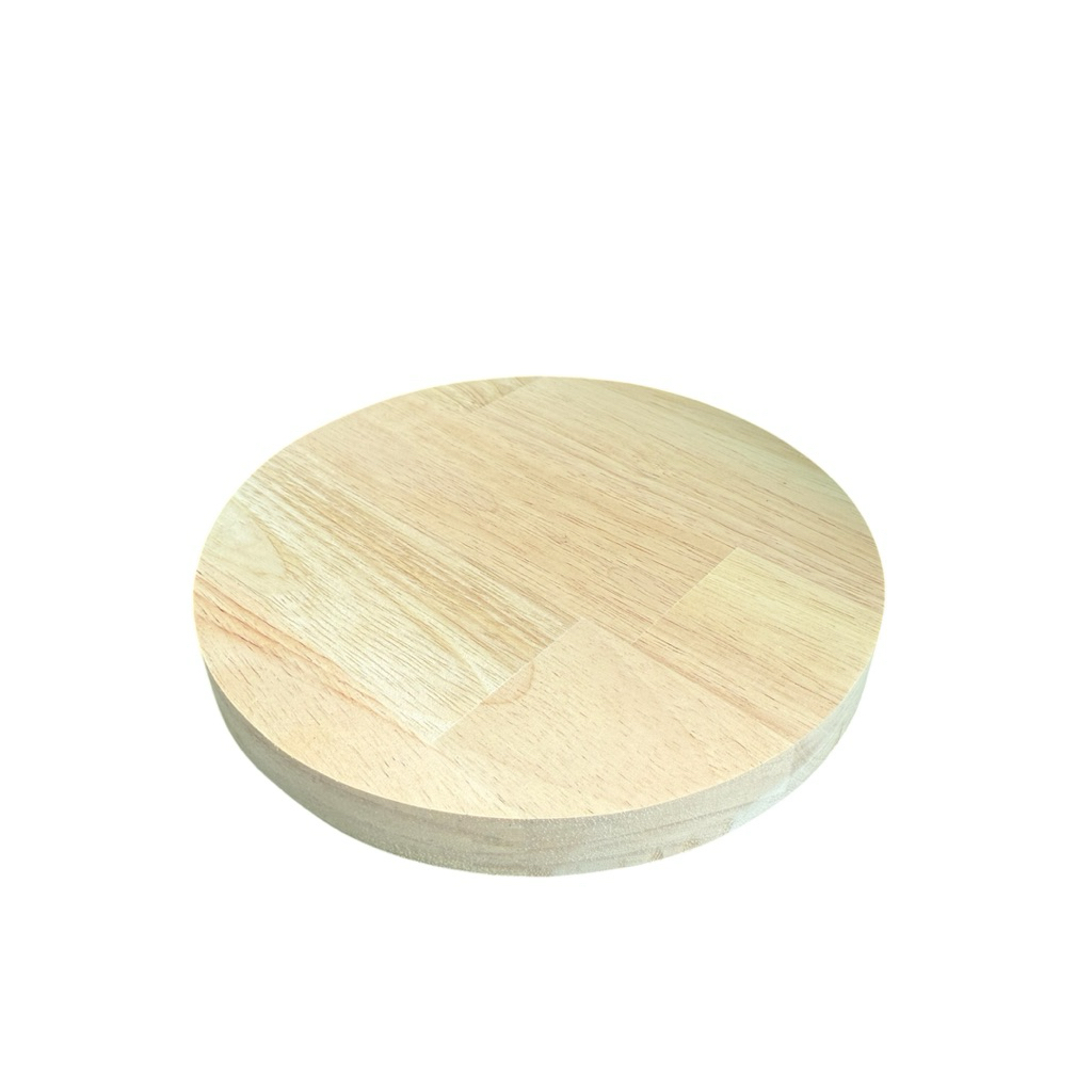 แผ่นกลมไม้พาราประสาน หนา20มิล กว้าง8-9-10-15-20cm เกรดAAสวยไม่มีตาไม้ทั้ง2ด้าน ตัดด้วยเครื่องCNC - รูปที่ 3