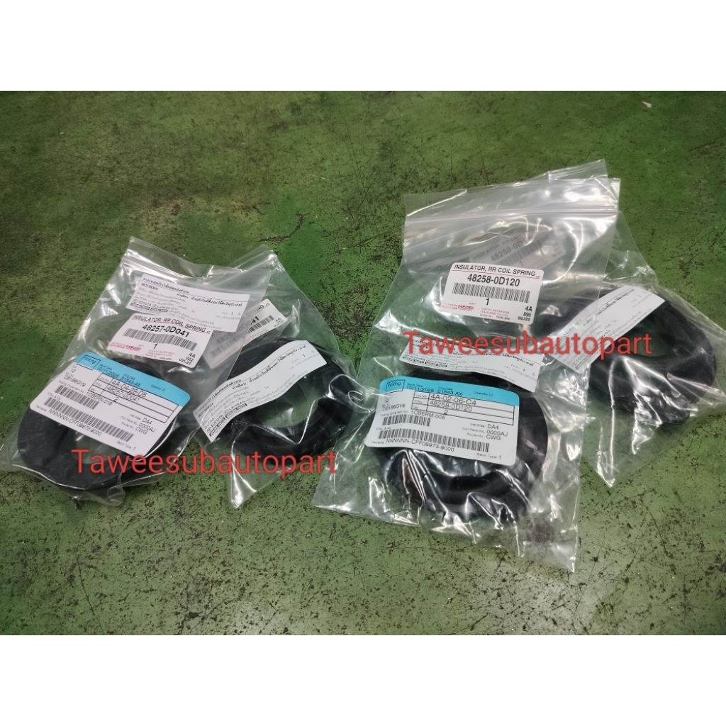 ยางรองสปริงคอยล์แท้ บน ล่าง YARIS Ativ VIOS NCP150 เก๋ง4ประตู NCP91 NCP93  48257-0D041 48258-0D120