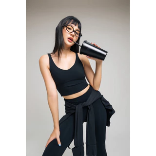 Mofitt.muse| Define Bra สปอร์ตบราตัวยาวออกกำลังกาย S-2XL ใส่วิ่งเล่นโยคะ พิลาทิส ตีแบต เทนนิส มีฟองน้ำ ใส่เที่ยว