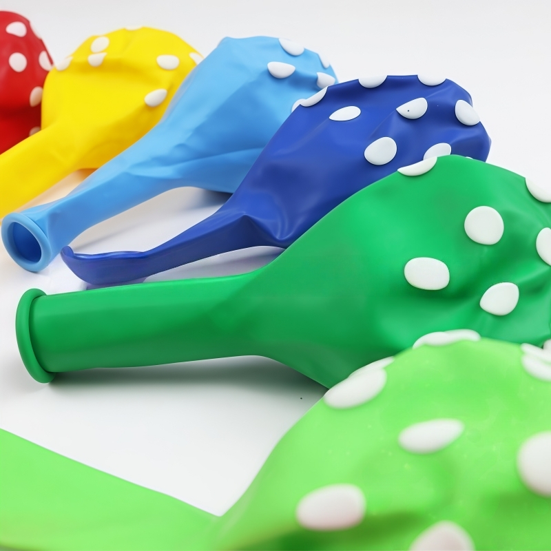 ลูกโป่งยาง ลายจุด หลากสี 12 นิ้ว สําหรับตกแต่งปาร์ตี้วันเกิด งานแต่งงาน 5 ชิ้น มีหลากหลายสีให้เลือก - รูปที่ 4