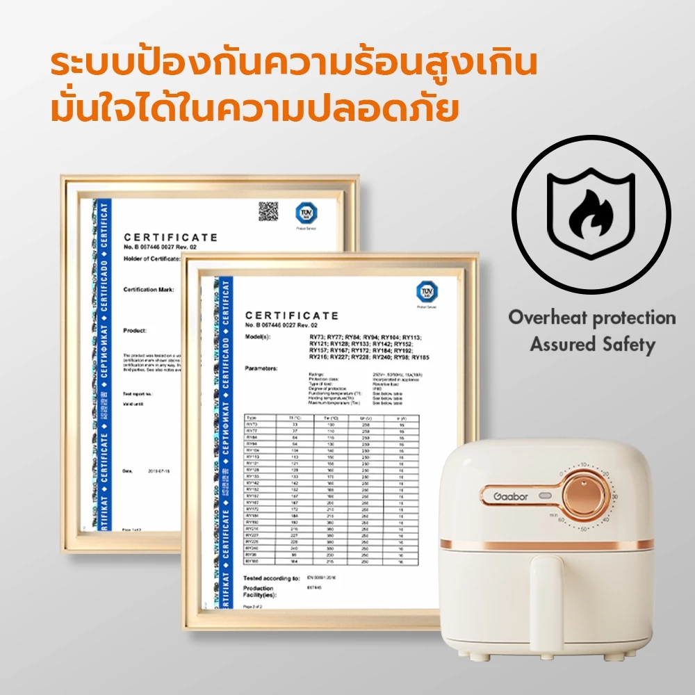 【New Arrival】Gaabor Air Fryer หม้อทอดไร้น้ำมัน ความจุ 2 ลิตร ขนาดกะทัดรัด จัดเก็บง่าย มัลติฟังก์ชั่น สำหรับใช้ในบ้าน thumbnail 4
