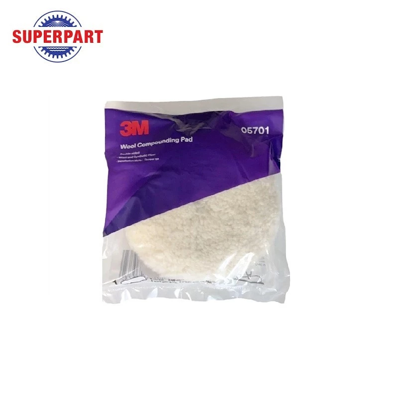 ลูกขัดขนแกะ 3M สีขาว ขนาด 8 นิ้ว(PN5701)