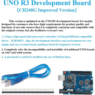 KLYSTR Super Starter Kit/ชุดการเรียนรู้สําหรับโครงการ Arduino Uno R3 Arduino พร้อมบทช่วยสอนเข้ากันได้กับ Arduino
