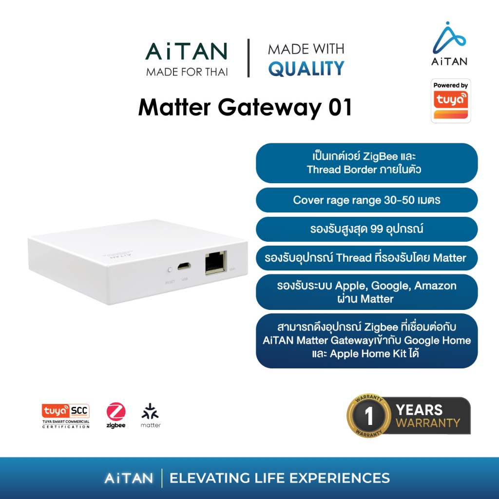 AiTAN X TUYA Matter Gateway Pro 01 (Matter - support Zigbee,Thread)