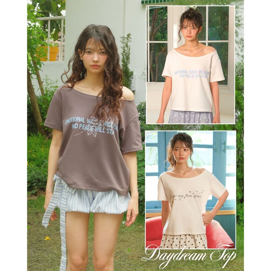 Jiwliw | Daydream Top เสื้อปาดไหล่