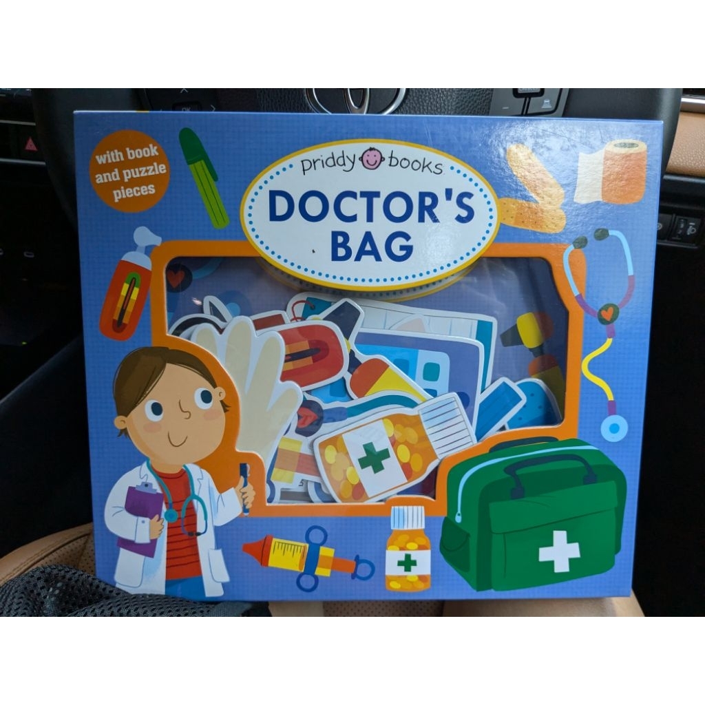 Doctors board book Puzzle ของเล่นจาก ออสเตรเลีย🇦🇺💯 Priddy Book Doctor bag puzzle from Australia 🦘