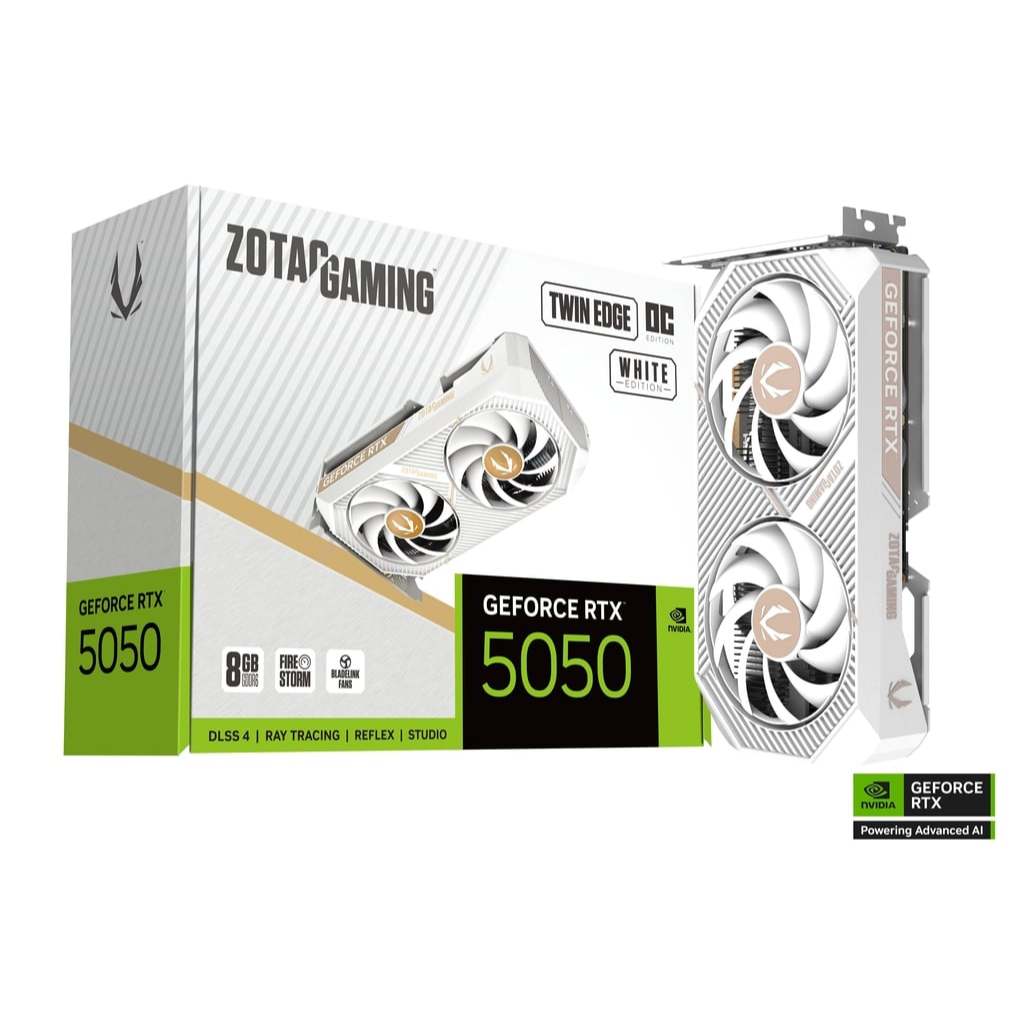 ZOTAC GAMING GeForce RTX 5050 Twin Edge OC White Edition (การ์ดจอ)
