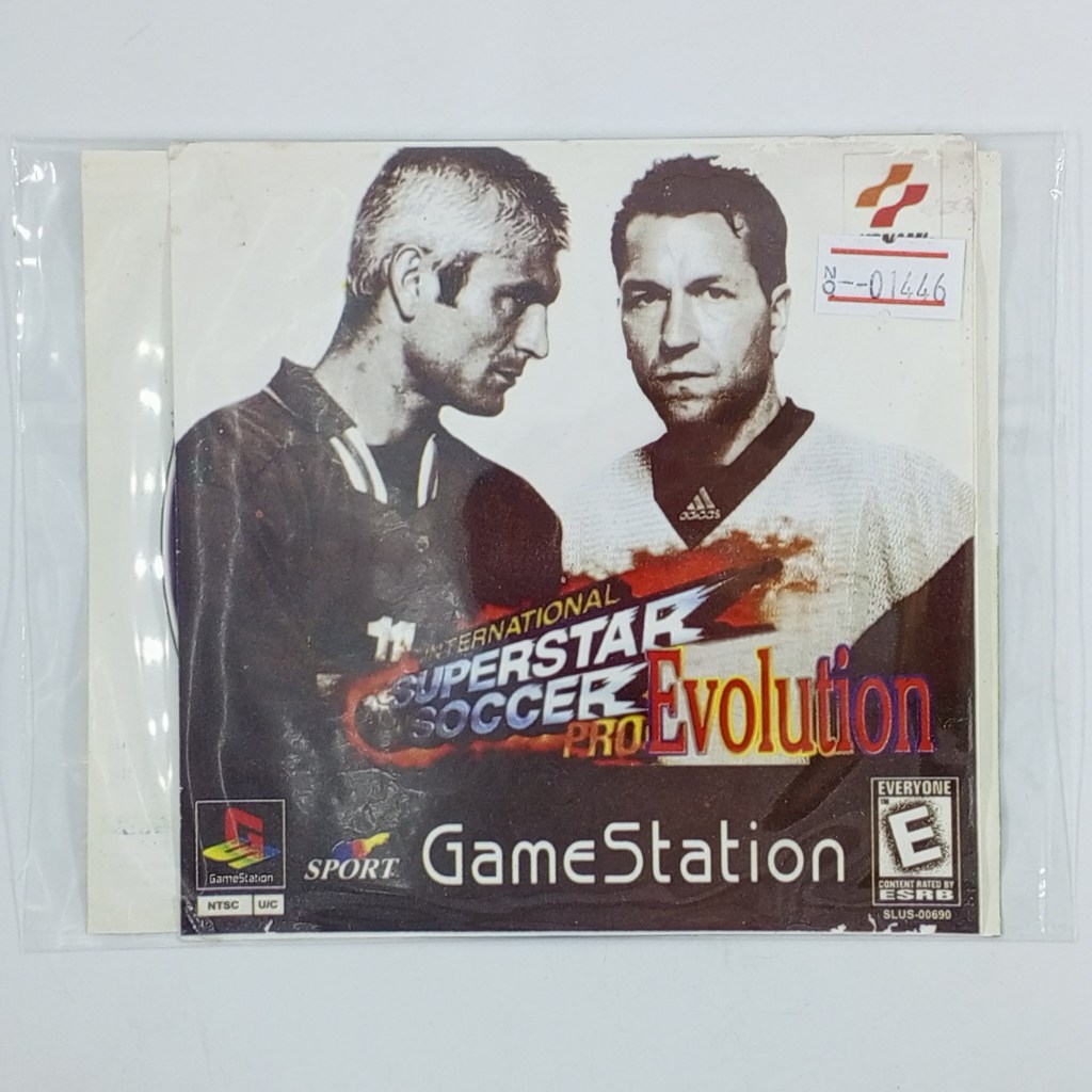 [01446] INTERNATIONAL SUPERSTAR SOCCER PRO EVOLUTION (US) แผ่นเกมก็อปปี้ PS1 แผ่นปั๊มโรงงาน มือสอง ส